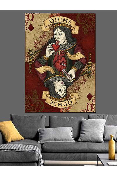 Tablomega Pânză decorativă Heart Eater Tile Girl - Lemn MDF