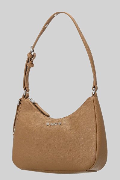BOSS Kadın Cindy Deri El Çantası Bej