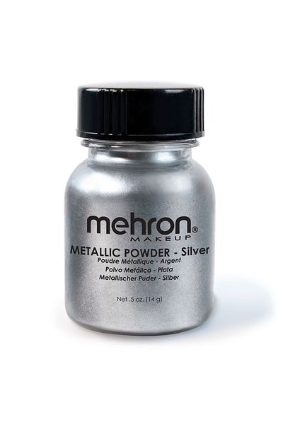Mehron Metallic Powder Silver, 14g