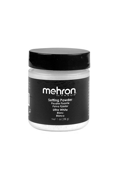Mehron Ultra Fine Powder Setting Powder Ultra White, 28g