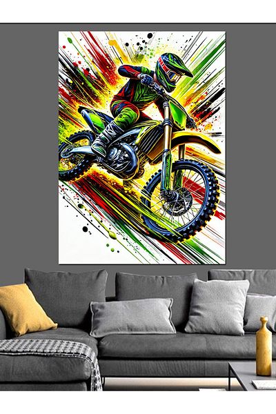 Tablomega Motor Racing and Colors Διακοσμητικός Καμβάς - Ξύλινος Πίνακας MDF