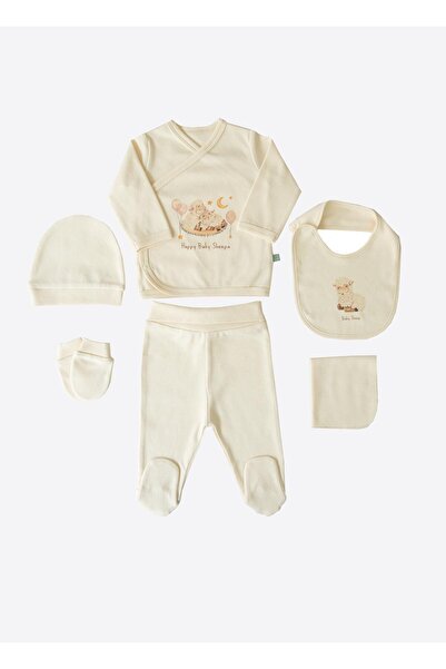 kitikate Organik Annesinin Kuzusu 12'li Zıbın Set Natural