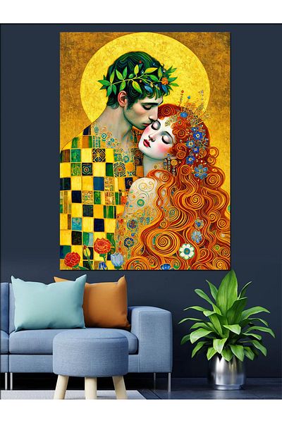 Tablomega Love and Nature Drawing Decorative Canvas - Mdf Wooden Painting