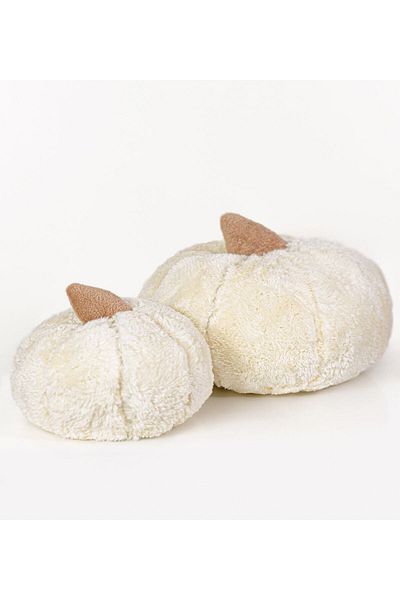 Pandamkee Decorative 2-Piece Plush Pumpkin Throw Pillow