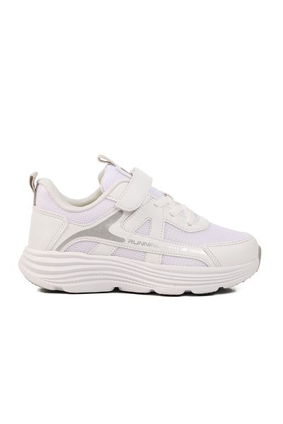 pepino Pantofi sport pentru băieți cu velcro alb gri