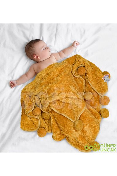 Özgüner Oyuncak Baby/Child Blanket with Pompom
