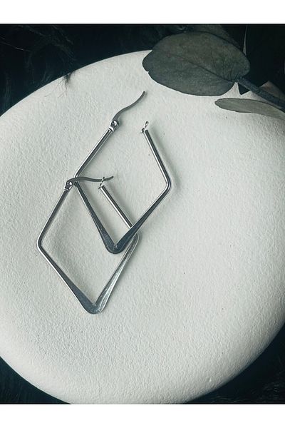 Çelik Silver Steel Earrings