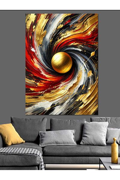 Tablomega Galaxy and Shiny Spiral Decorative Canvas - Mdf Wooden Painting