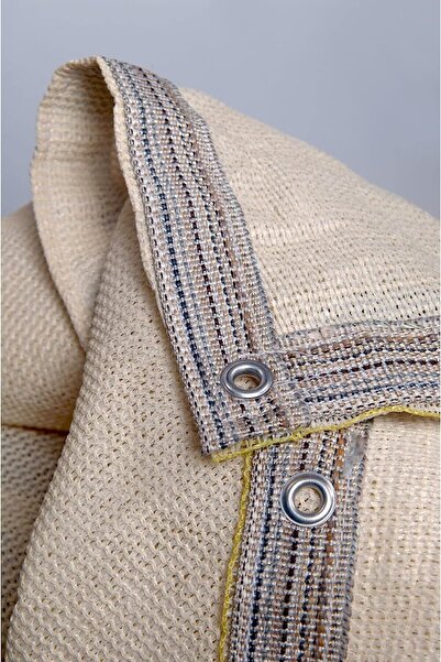 AÇIKGÜL TEKSTİL BRANDA 2 x 3 Balkon Perdesi Gölgelik File Çit Filesi Krem