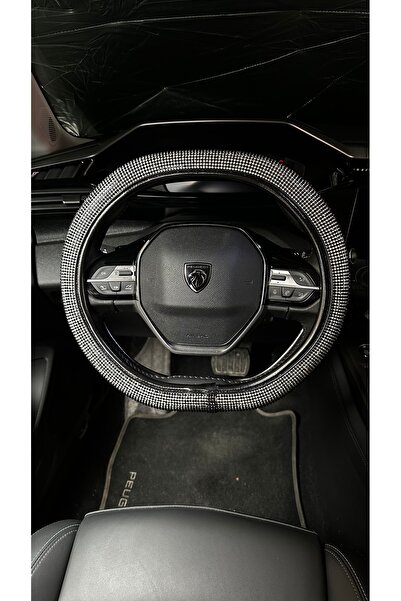 Fox Siyah Taşlı Direksiyon Kılıfı Peugeot Direksiyonlarına Özel Tasarım