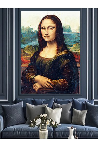Tablomega Pânză decorativă Mona Lisa Classic Portrait - Lemn MDF