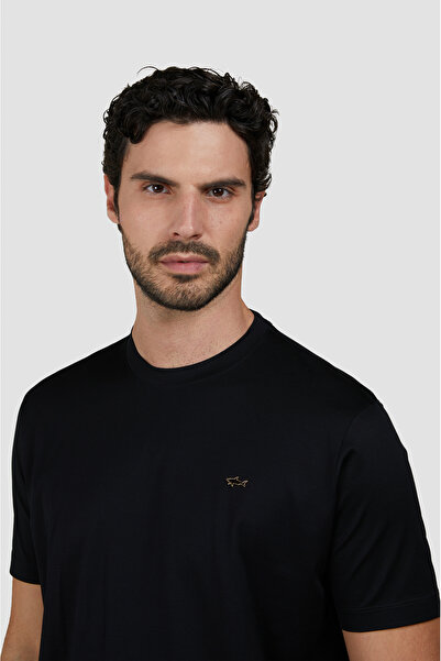 PAUL&SHARK MEN'S KNITTED T-SHIRT C.WCOTTON