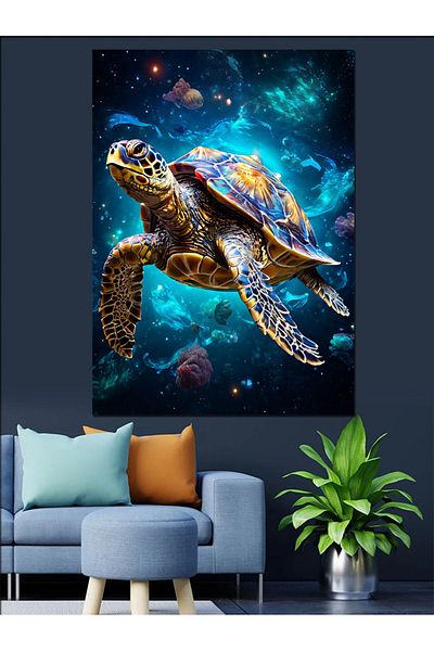 Tablomega Pânză Decorativă Broască-Mare - Lemn MDF