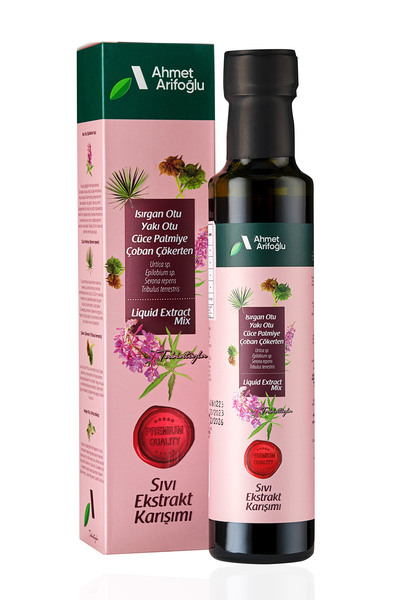 Ahmet Arifoğlu Yakı Otu Isırgan Tohumu Cüce Palmiye Çoban Çökerten Ekstraktı 225 Ml