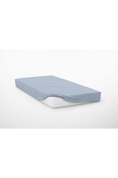Leruum London Striped Elastic 100X200 Bed Sheet Set and 1 Pillowcase