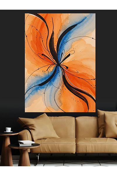 Tablomega Pânză decorativă cu perii colorate - MDF Lemn