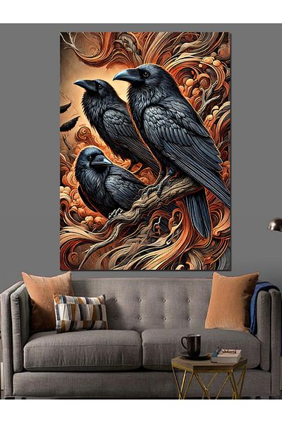 Tablomega Canvas Decorativ Râițe și Artă Întunecată - Pictură din Lemn MDF