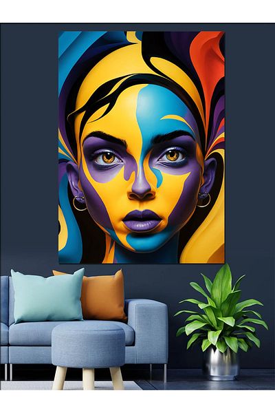 Tablomega Pânză decorativă Dark Queen - Lemn MDF