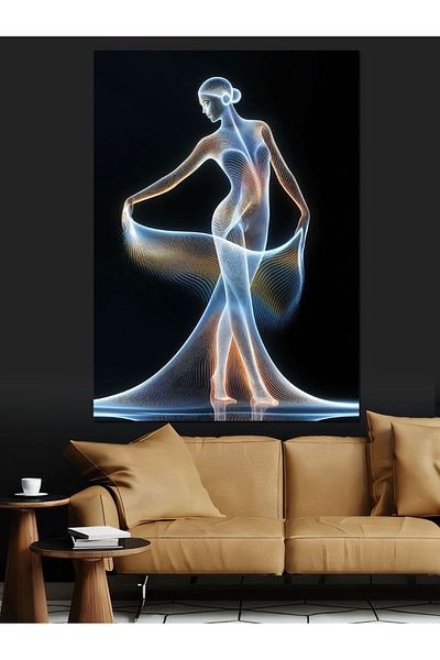 Tablomega Cyber ​​Ballet Decorative Canvas - Mdf Wooden Painting