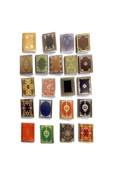 Choice مجموعة كتب بيت الدمية المصغرة بمقياس 1:12، 21 قطعة - إكسسوارات ديكورية...