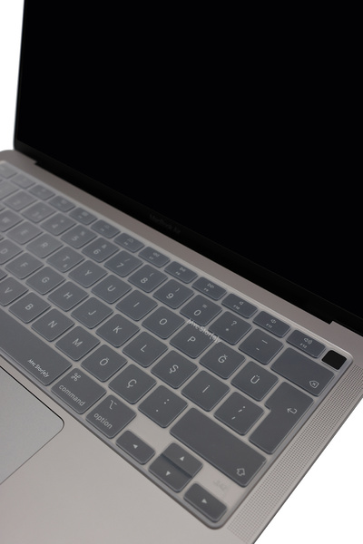 Mcstorey Macbook Air M1 Kılıf 13inç Klavye Koruyucu Türkçe Q Harf Baskılı Touchıd'li A2179 A2337 Ile Uyumlu