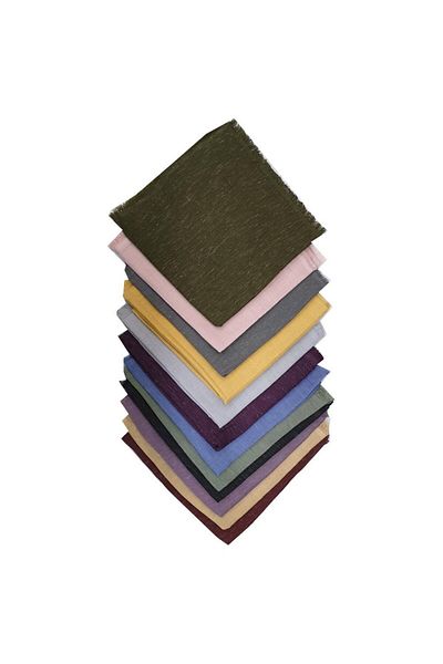 Çağrı Anthracite Flamed Cotton Blanket - 10 Pieces