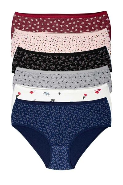 Beyaz Gelincik Underwear Women's Cotton Panties 6 Pack