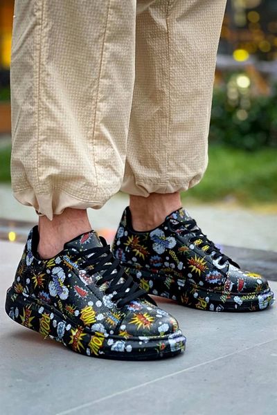 aradimtaradim Kb-x500 Kuback Μαύρο Boom Lace-Up Casual Ανδρικά παπούτσια