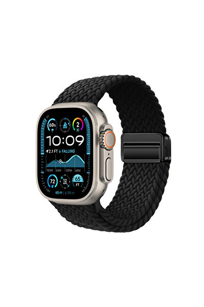 sickossi حزام ساعة كوردون ووتش ألترا 49 ملم SCKS KRD-134 بتصميم شبكي - أسود