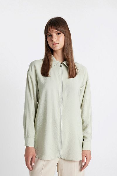 DeFacto Relax Fit Long Sleeve Hijab Shirt Tunic C8855Ax24Sm