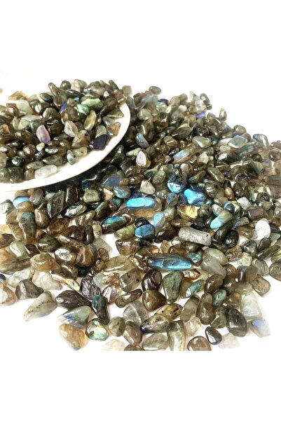 Choice لابرادوريت ١٠٠ غرام جمشت/فلوريت ملون/عقيق بوتسوانا شبه مصقول، رقائق صغ...