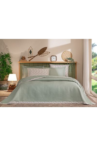 Özdilek Jacquard Ribbed Double Ranforce Pique Set - Nil