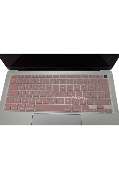 Mcstorey Macbook Air M1 Kılıf 13inç Klavye Koruyucu Türkçe Q Harf Baskılı Touchıd'li A2179 A2337 Ile Uyumlu