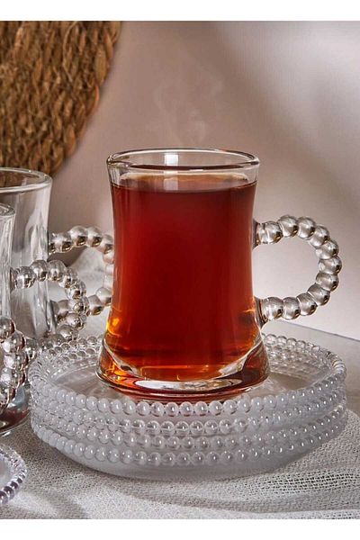 ALİNA HOME 12 Piece Bead Tea Set