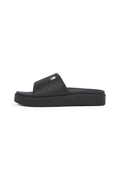 Tommy Hilfiger Kadın PLATFORM MONOGRAM POOLSLIDE Terlik