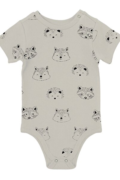 Divonette 100% Cotton Unisex Patterned Interlock 3-Piece Bodysuit Set with Snap Fasteners - Baby Clothing