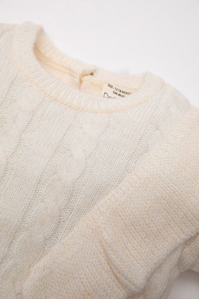 DeFacto Baby Girl Crew Neck Knitwear Sweater A4086A524Au