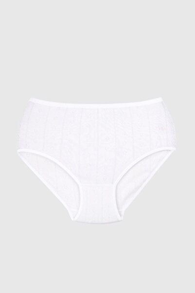 Ceylanoğlu Kadın Beyaz Külot 12'li Paket