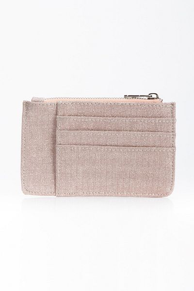 BAHELS Baby Pink Viral Glitter Card Holder Wallet