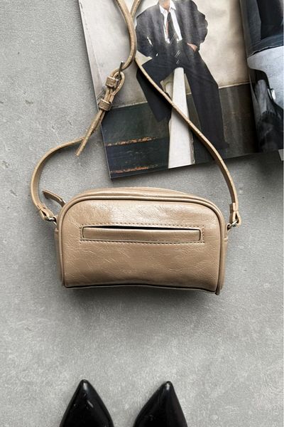 LEONAS Basic γυναικεία τσάντα ώμου - Alessi Mink