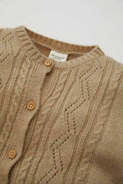 DeFacto Baby Girl Knitwear Buttoned Crew Neck Cardigan C7890A524Au
