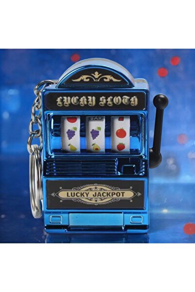 Fivy Slot Makinesi Anahtarlık, Charm, Çevirme Kollu Detaylı