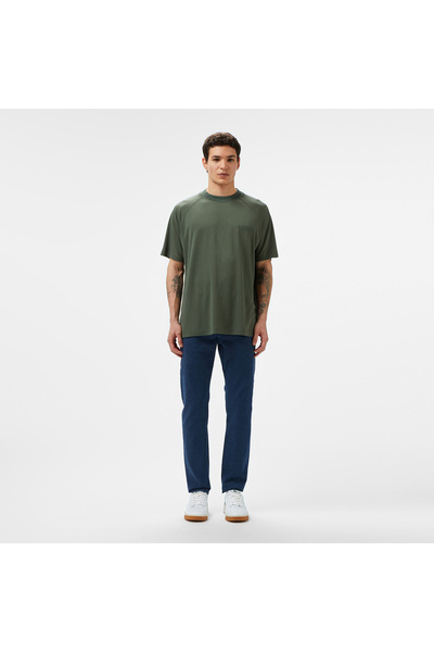 Lacoste Erkek Slim Fit Mavi Jean Pantolon