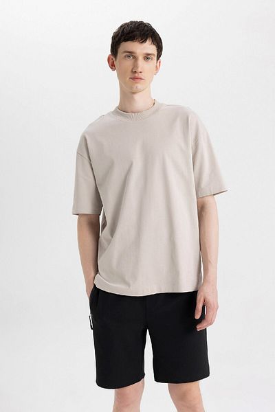 DeFacto Slim Fit Slim Fit Basic ίσιο σορτς με τσέπες με φερμουάρ 24 ετών 801007127