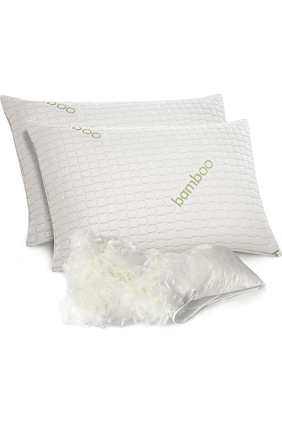 Essience Set Of 2 Pillows 50x70 Cm, Premiumcollection, Bamboo Cover; Memory Foam&nanofiber Filling