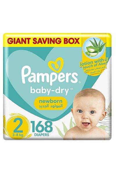 Pampers Pampers No. 2, carton, 168 pieces
