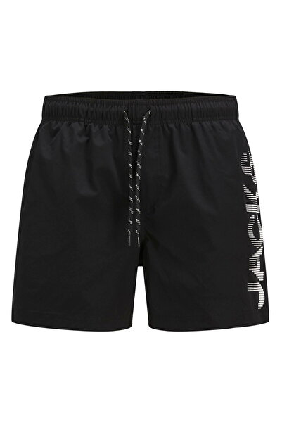 Jack & Jones Büyük Beden Logo Baskili Deniz Sortu - Maui