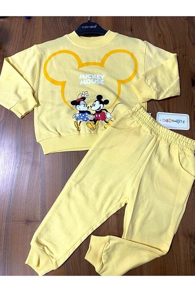baby flamindo Baby Flamindo Mickey Printed 2 Thread Set