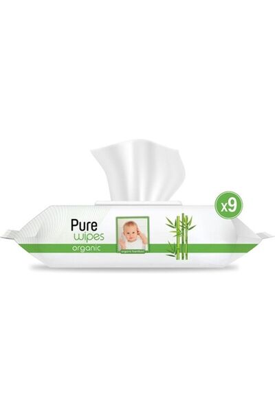 Pure Baby منشفة مبللة بخلاصة الخيزران العضوي 9×90 (810 ورقة)