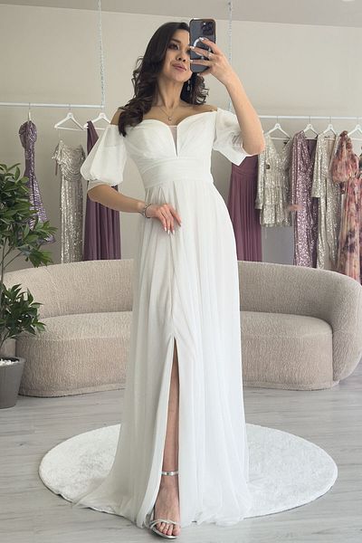 Elbise Delisi Women Short Sleeve Draped Evening Dress Plus Size Colors Burgundy, White ,Black, Emerald Green, Navy Blue